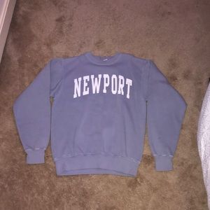Brandy Melville Pastel Blue Newport Sweatshirt
